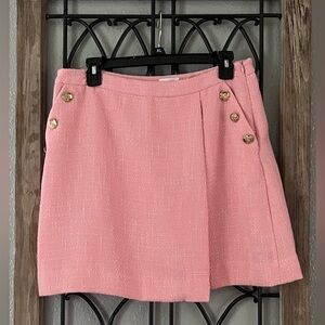 Shop The Mint pink Tweed Mini Skirt Skort XL